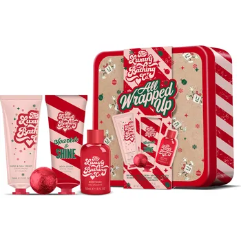 Kosmetická sada The Luxury Bathing Company Dárková mini sada péče o tělo v plechové dóze Vánoční cukrovinky, Kakao & Vanilka 4 ks + 2 měsíce na vrácení zboží