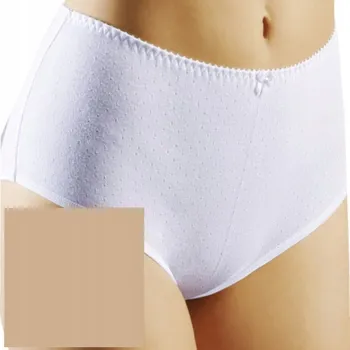 Kalhotky EMILI kalhotky kalhotky CREMA vysoký pas bavlna béžová XXL