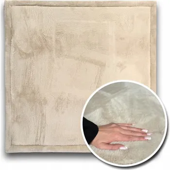 Koberec PUFFY SOFT BÉŽOVÝ MĚKKÝ KOBEREC 80X80 CM TLOUŠŤKA 4CM KOMFORT A STYL DO INTERIÉRU