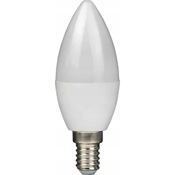 Žárovka LED žárovka svíčka C67 E14 6W teplá bílá