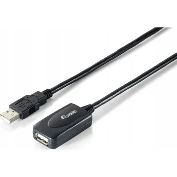 Datový kabel Equip 133311 USB kabel 15 m, USB 2.0 A, černý