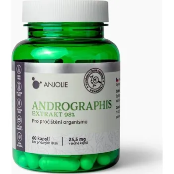 Přírodní produkt Anjolie Andrographis 98 % extrakt 60 cps.