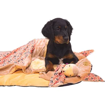 plyšák Hračka CHICQUITOS lama přikrývka plyš zolux