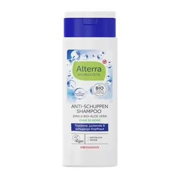Šampon Alterra Naturkosmetik Šampon proti lupům Zinek a aloe vera 200 ml