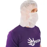 Espeon Kukla typu Astro s integrovanou rouškou z netkané textilie, bílá, 100 ks