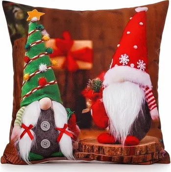 Polštář Vánoční polštář s 3D aplikací GNOMINO VI. 40x40 cm Mybesthome Varianta: Povlak na polštář, 40x40 cm