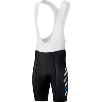 cyklistické kraťasy SHIMANO Print kraťasy s laclem, černá, M (SHIMANO Print kraťasy s laclem, černá, M)