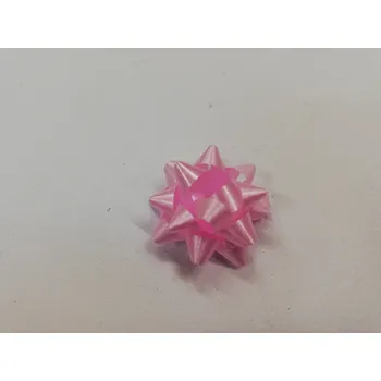 Stuha Dekorační stuha, rozetka mini 2,5 cm - světle růžová