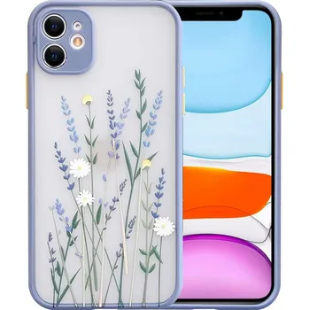 Pouzdro na mobilní telefon Ownest ochranný kryt na iPhone 11 fialové květy