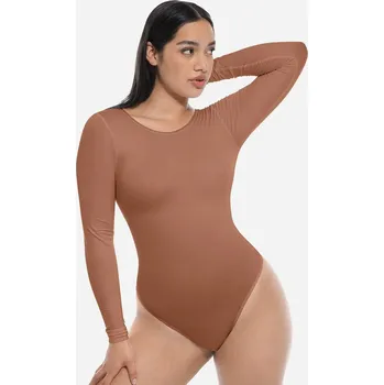 Body Tvarující body s dlouhým rukávem, NUDE velikost ostatní: XL/XXL