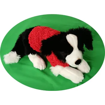 Obleček pro psa Lucido | Ručně pletený svetr pro pejska červený SV002