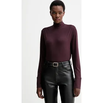 Dámská halenka Halenka Marc O'Polo dámská, vínová barva, hladká, 510214952225 93X, vel. XL