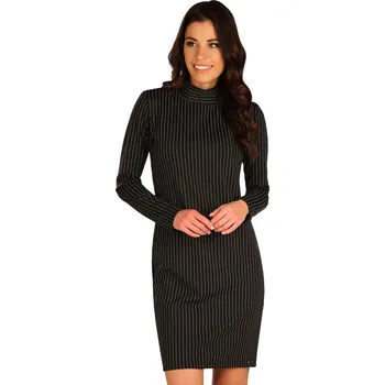 Dámské šaty Dámské šaty LITEX s dlouhým rukávem černé Velikost: M, kód: LI-7B052-M