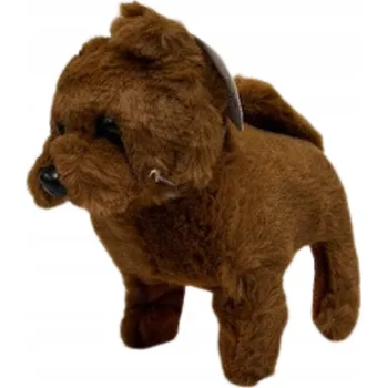 plyšák Interaktivní PEJSEK Plyšák Realistický PES Tmavě Hnědý