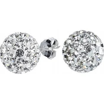 Náušnice NÁUŠNICE KULIČKY SWAROVSKI S ZIRKONY TYČINKY 12