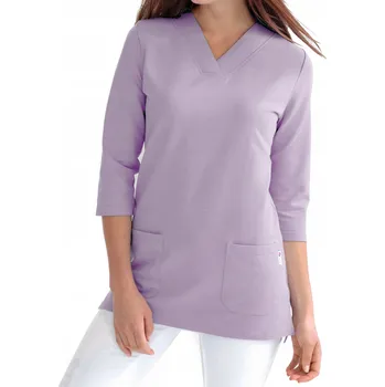 Pánské tričko KITEL TRIČKO DÁMSKÁ PRO LÉKAŘKU SESTRU CLINIC DRESS FIALOVÁ XS