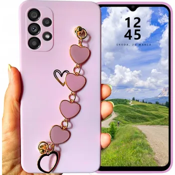 Pouzdro na mobilní telefon Zadní Kryt RCBR pro Samsung Galaxy A32 4G LOVE CASE fialový