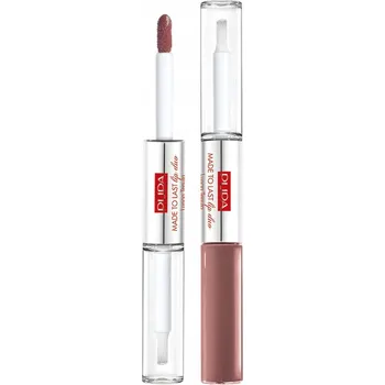 Rtěnka Pupa Milano Made To Last Lip Duo voděodolná tekutá rtěnka a lesk na rty 011 2x4ml