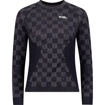 Pánské oblečení triko MONS ROYALE ASCENDER MERINO SEAMLESS LONG SLEEVE WMNS forged iron / black Velikost: XS