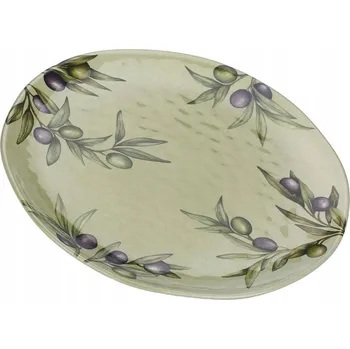 Velká podnos 42 cm, podnos z oliv melaminu Rose&Tulipani Olyvia