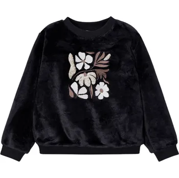 Dívčí mikina MAYORAL dívčí mikina květiny černá vel. 128 cm