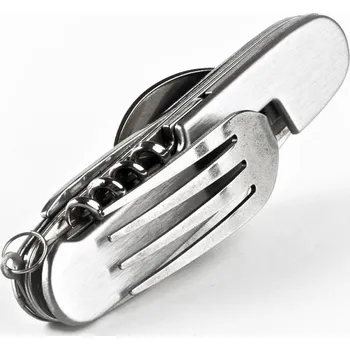 Příbor TURISTICKÁ SADA PŘÍBORŮ LŽÍCE VIDLIČKA SKLÁDACÍ 6v1