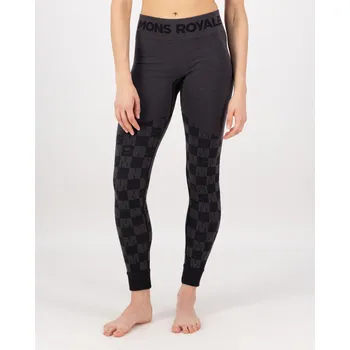 Pánské legíny legíny MONS ROYALE ASCENDER MERINO SEAMLESS LEGGING WMNS forged iron / black Velikost: M