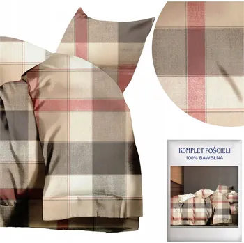 Povlečení Povlečení 160x200 3dílné Bavlněný satén Aida Sada 2x Povlak na polštář