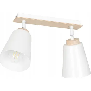 Emibig ATLAS 2 WHITE Stropní Stropní Svítidlo / stropní svítidlo. Materiál: Lakovaná Ocel, překližka. Barva: Bílá. Počet světelných zdrojů: 1