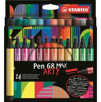 Fixy Stabilo Pen 68 MAX v kartonovém pouzdro 24 ks Arty