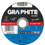GRAPHITE kotouč řezný na kov 125x1mm, 57H707, balení 25ks