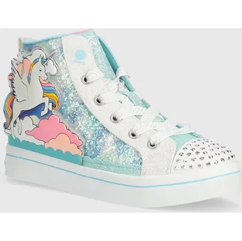 Chlapecké tenisky Dětské tenisky Skechers TWI-LITES 2.0 ENCHANTED UNICORN 314399L tyrkysová 65X, EUR 33