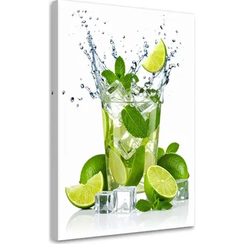 Obraz Obraz do kuchyně nebo baru, Koktejl Limetka Mojito Ovoce 80x120