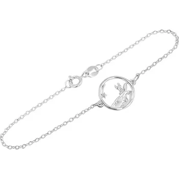 Náramek Stříbrný vykrojený náramek s liškou Malý princ