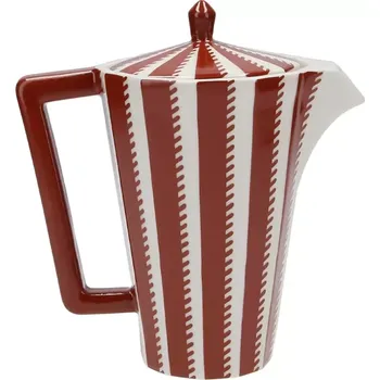 Konvice na čaj Porcelánová konvice střední červená