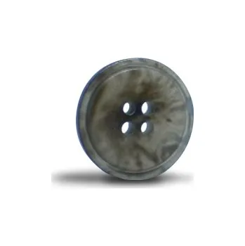 Knoflík Knoflík 15mm, šedý mramorový, lesklý