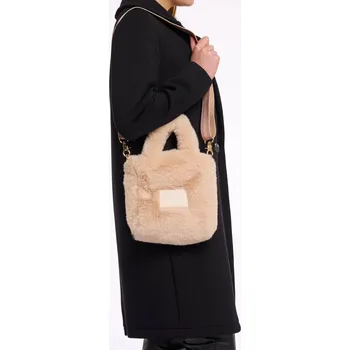 Rino & Pelle Rino&Pelle kabelka z umělé kožešiny Hasina světle béžová