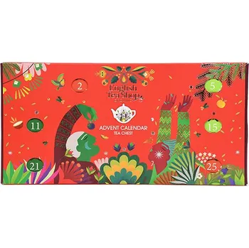 Kalendář English Tea Shop Truhlík červený čajový adventní kalendář