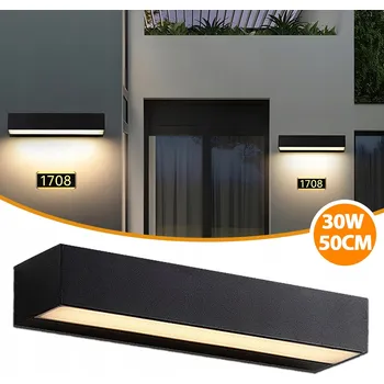 Venkovní osvětlení Venkovní voděodolná LED nástěnná svítidla IP65 dveřní reflektory 30W