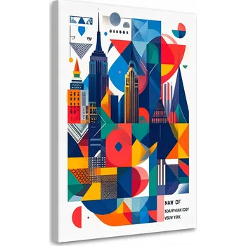 Obraz Obraz do obýváku, kanceláře, New York město ve stylu Bauhaus 60x90