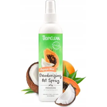 Kosmetika pro psa Odstraňovač nepříjemných pachů Tropiclean s vůní papáji 236 ml