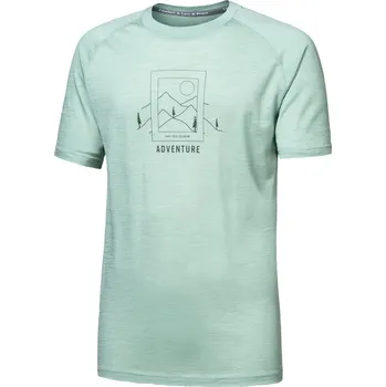 Pánské funkční triko Sensor Merino Air Say Yes kr.rukáv - basil green Velikost: S