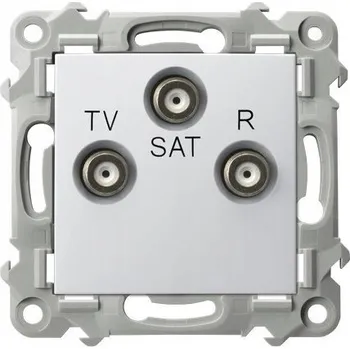 Elektrická zásuvka Anténní zásuvka nástěnná Ospel bílá