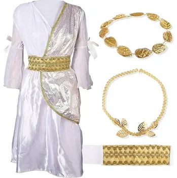 Karnevalový kostým ŘECKÝ KOSTÝM BOAGINI DĚTSKÝ KOSTÝM PŘEVLEK TOGA HALLOWEEN PÁRTY 8-10