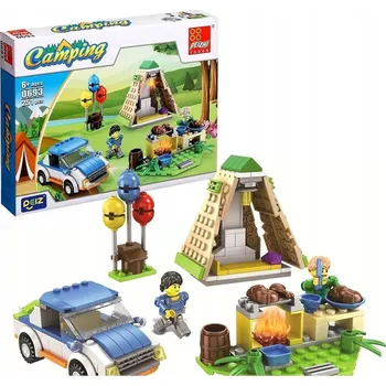 ostatní stavebnice STAVEBNICE KEMPOVÝ STAN AUTO OHNĚ VZDĚLÁVACÍ HRAČKA PRO DĚTI 251 dílků