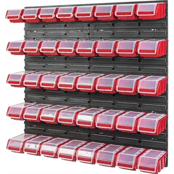 Obraz Panel na nářadí Pafen červený 4x386x390 mm + 40 boxů NPKL6
