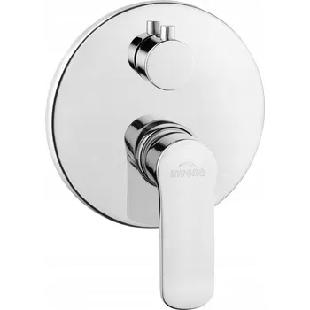 Vodovodní baterie Podomítková vanová a sprchová baterie Invena Siros, stříbrná