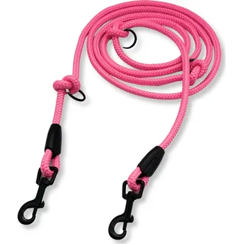 Vodítko pro psa PafDog® Přepínací nastavitelné vodítko 8mm, růžové extra pevné PAF-453