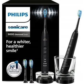 Elektrický zubní kartáček Elektrický zubní kartáček Philips Sonicare DiamondClean černý, 2 hlavice