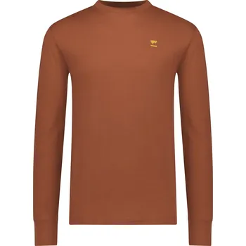 Pánské tričko triko MONS ROYALE YOTEI MERINO CLASSIC LONG SLEEVE sienna Velikost: XL